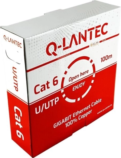 Datakabel Q-LANTEC U/UTP categorie 6 PVC Eca 100 m