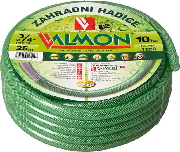Tuinwaterslang 3/4" 50 m transparant lichtgroen PVC TRA ZE