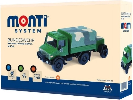 MONTI SYSTEM Building Kit Bundeswehr Mercedes Unimog 1:48