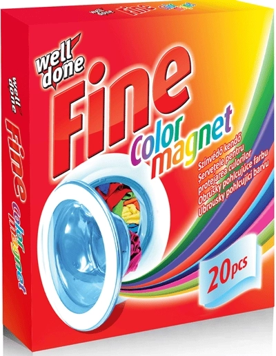 Well Done Fine wasmachinevellen die kleuren opvangen 20 stuks