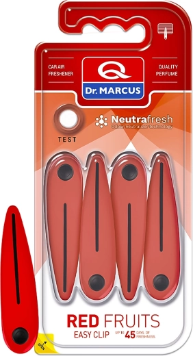 Dr. Marcus Easy Clip luchtverfrisser voor in de auto Red Fruits