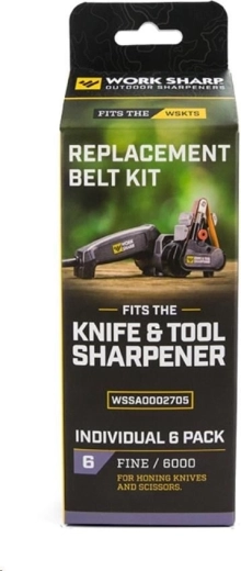 Work Sharp replacement abrasive belts P6000 fine (set of 6)