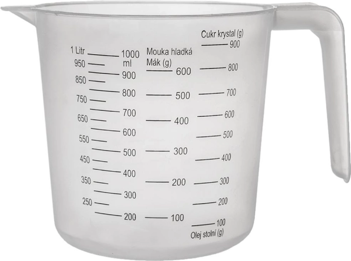 Verre doseur de cuisine 1 l