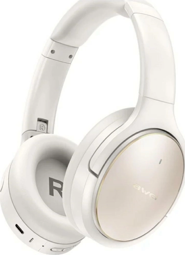 AWEI AT20 Wireless Over-Ear Headphones with ANC/ENC, White