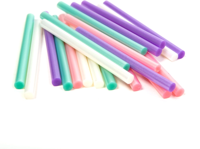 Bâtonnets de colle thermofusible nacrés pour pistolet 7 × 100 mm – 20 pièces