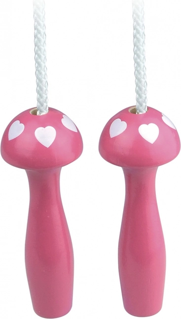 Vilac fuchsia springtouw met hartjes