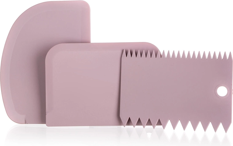 Spatules de pâtisserie Culinaria – ensemble rose 3 pcs