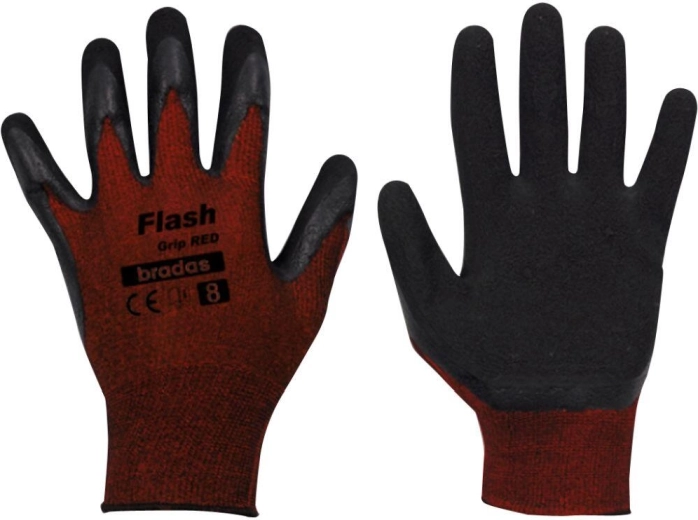 FLASH GRIP latex work gloves, size 11
