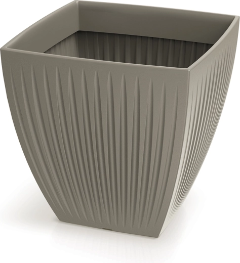 Latia Square Midl Planter 48 × 48 × 48 cm mocha