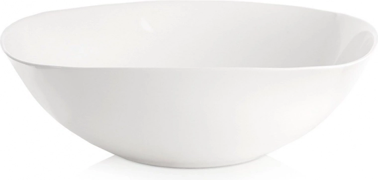 Bol blanc en verre LUNA 25 cm, 2 l