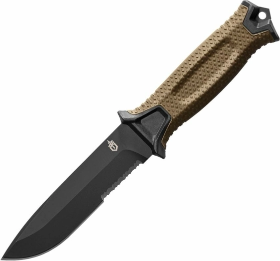 Gerber Strongarm outdoor mes 12,7 cm (gedeeltelijk gekarteld), zwart/coyote