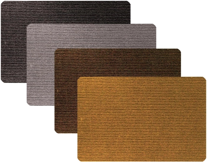 Deurmat van rubber en polypropyleen 60 × 40 cm – mix kleuren