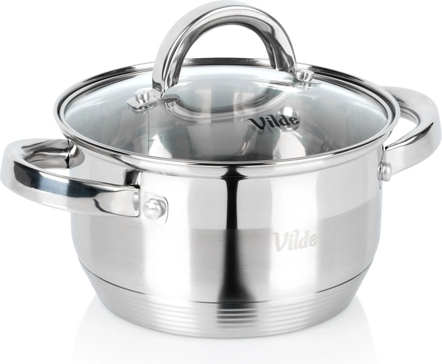 RVS pan met glazen deksel INOXCELLENT 16 cm, 1,75 l