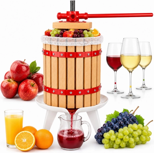 Robuuste handmatige schroefpers voor fruit en groenten 6 l, 58 cm