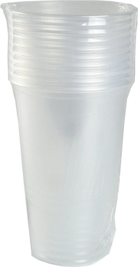 Plastikbecher 500 ml transparent – Set 10 Stk.