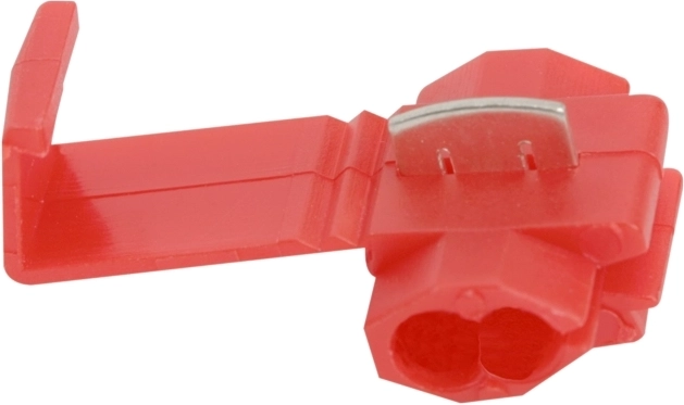 Red cable connector for 1- or 2-core cables