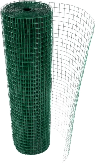 Square mesh PVC 25 mm, wire 1.4 mm, height 1 m, length 25 m
