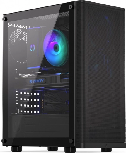 Endorfy Ventum 200 Air PC Case, black, tempered glass