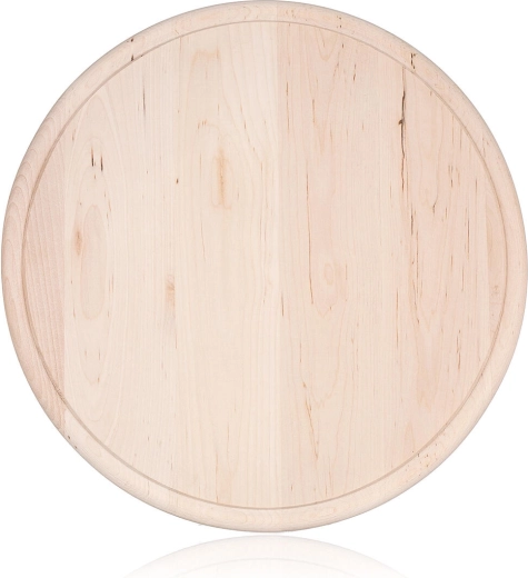 Houten rond snijplankje met sapgeul APETIT 30 cm