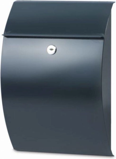 Boîte aux lettres CAPRI, anthracite, acier galvanisé, 300 × 215 × 70 mm