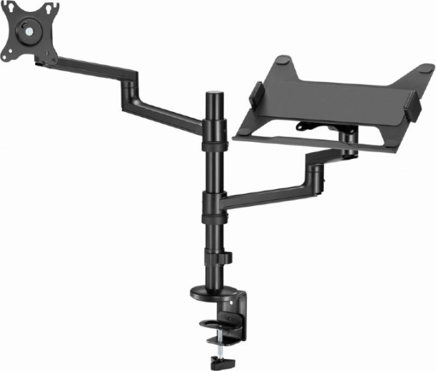 GEMBIRD adjustable desktop mount for a 17–32'' monitor and a laptop up to 17.3''