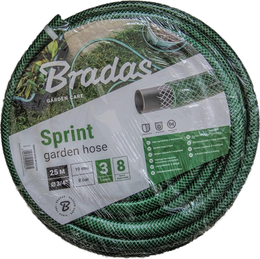 Sprint Garden Hose 3/4" 25 m, opaque green