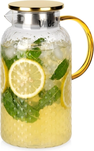 Vilde glass pitcher with lid, 2 L