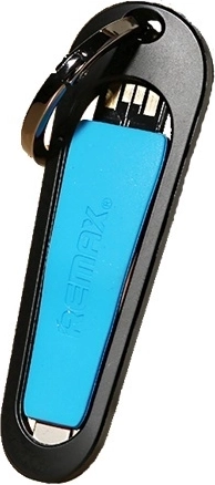 Remax RC-024i short Lightning cable 8 cm blue with keychain