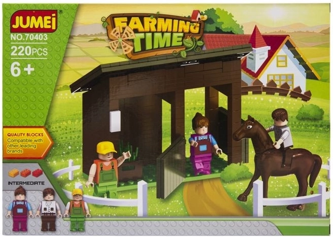 Bouwset Jumei boerderij Farming Time 220 onderdelen - 1 stuk