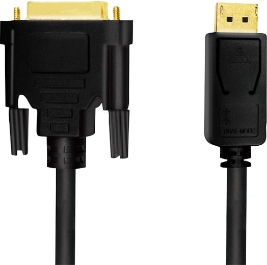 LogiLink DisplayPort 1.2 to DVI cable, 2 m, black
