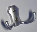 Romana II Hook, matte chrome, 30 × 50 mm