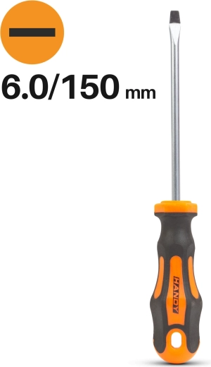 Tournevis plat 6,0 × 150 mm
