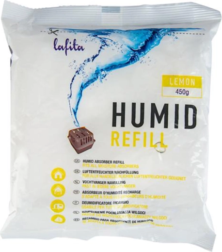 Nachfüllpack für Luftentfeuchter LAFITA 450 g Zitrone