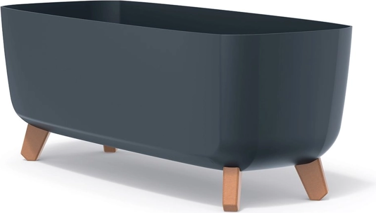 Gracia Case flower planter on legs 58 cm anthracite