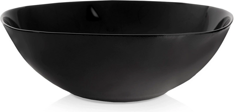 Saladier en verre LUNA 25 cm, 2 l, noir