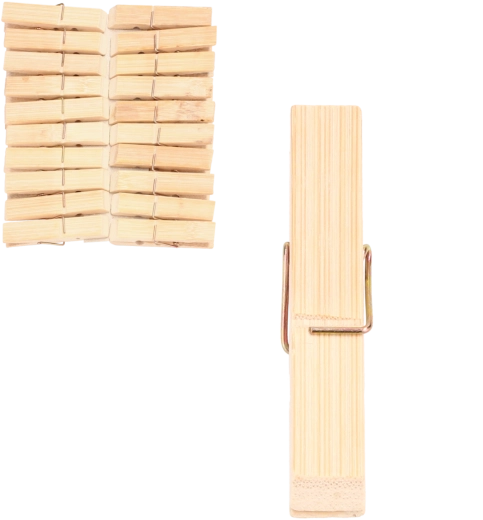 Pinces à linge en bois, lot de 20 pièces