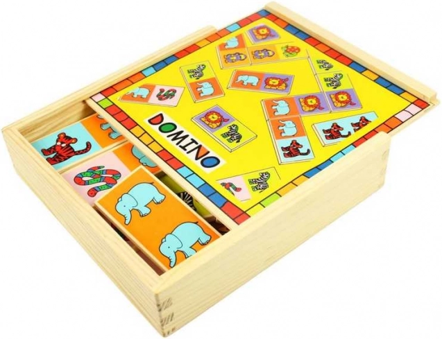 Dominos en bois Bigjigs Toys avec animaux
