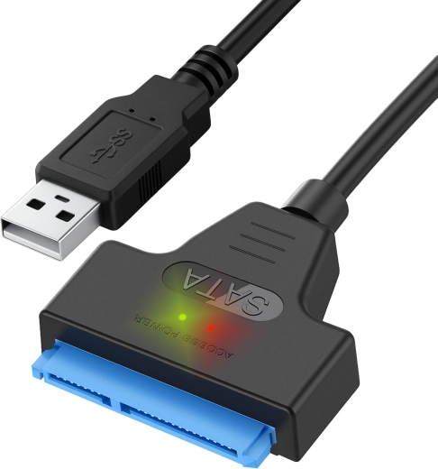 USB 3.0 naar SATA-adapter voor 2,5" HDD/SSD Izoxis - 1 stuk