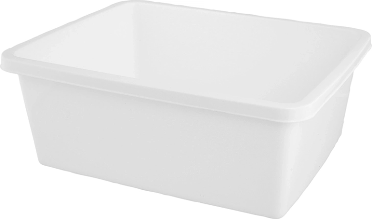 Rechteckige Schüssel 8 l, weiß, 33,7 × 26,8 cm