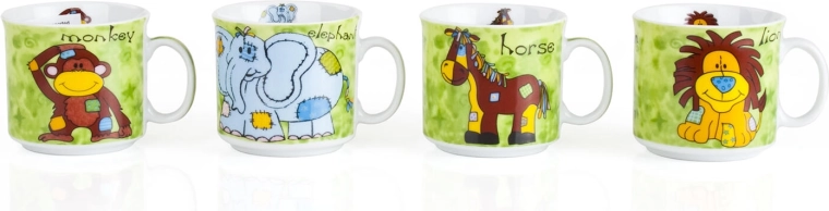 children’s ceramic mug zoo 210 ml – mix of designs