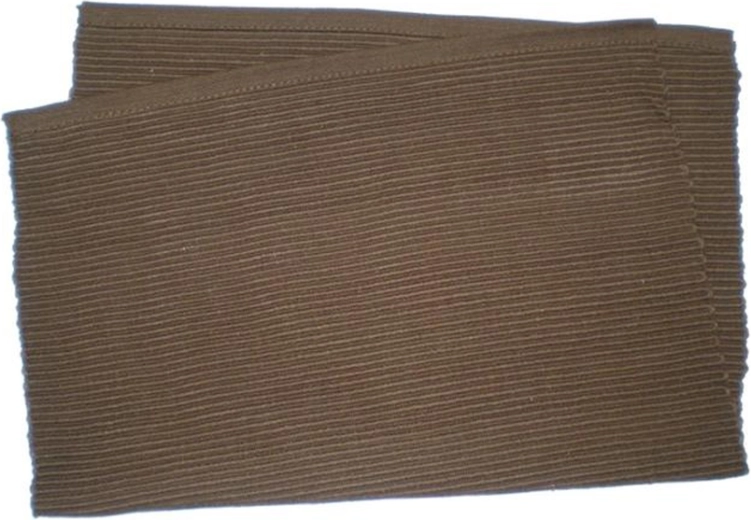 Brown Ribbed-Profile Placemat 33 × 45 cm