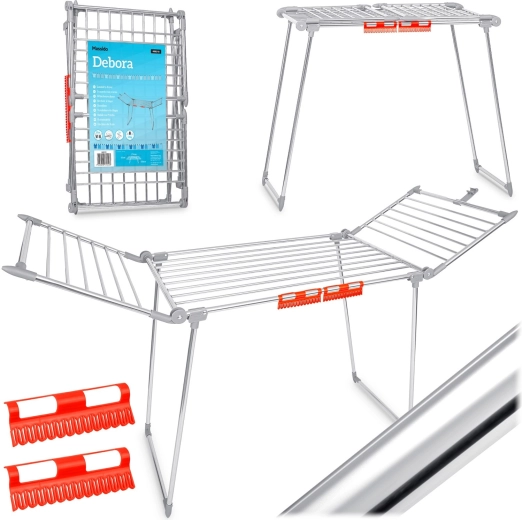 Klapptrockner aus Edelstahl Massido Debora 19 m