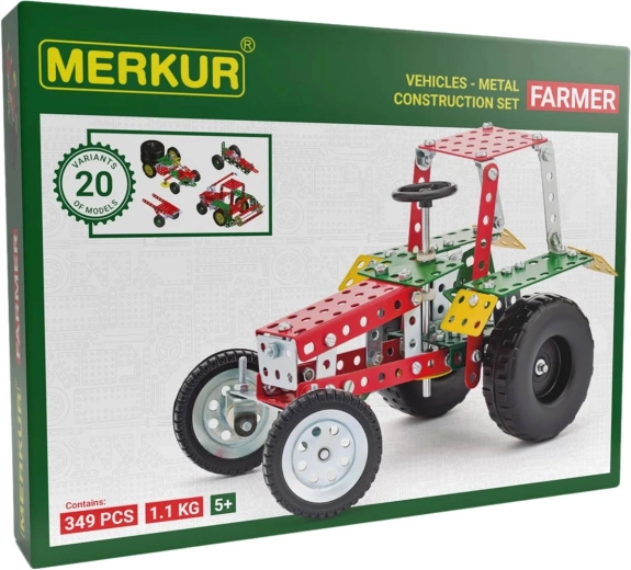 Bouwset MERKUR Farmer – 20 modellen, 341 onderdelen