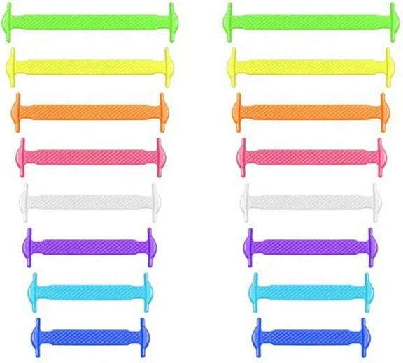 Lacets en silicone sans nœud Rainbow