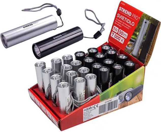 Rechargeable Flashlight Strend Pro Flashlight, 50 lm, USB