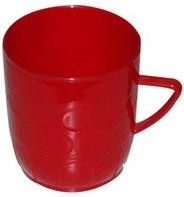 Plastic beker met stippen 0,2 l – mix van kleuren
