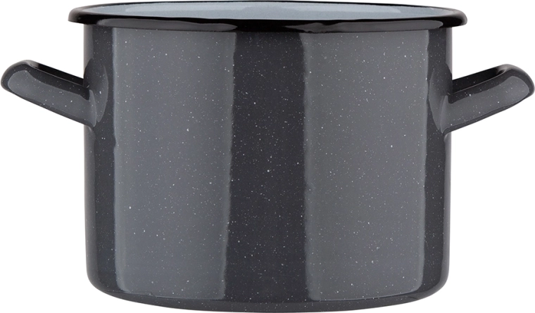 Faitout Prosty – casserole émaillée grise mouchetée 4,4 l 20 cm