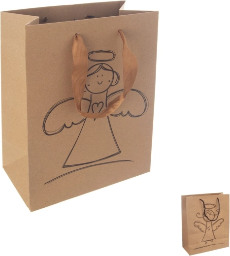 Sac cadeau en papier ange 18 × 10 × 23 cm (mix)