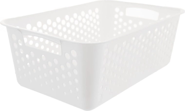Opbergmand Art van UH-kunststof wit 30 × 20 × 11 cm