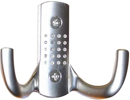 Camel II Hook, matte nickel, 35 × 57 mm
